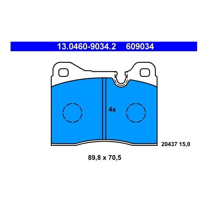 Set placute frana,frana disc ATE