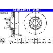 Disc frana ATE