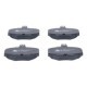 Set placute frana spate ATE pentru NISSAN ALMERA II, ALMERA TINO, PRIMERA 1.5-2.2D 06.90-11.06, dimensiuni 57.0 mm x 82.2 mm x 14.9 mm