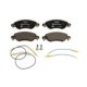 Set placute frana fata ATE cu suruburi etrier, pentru CITROEN C5 I, C5 II 1.8 03.01-01.08, inaltime 50.9 mm, latime 148.8 mm, grosime 17.2 mm