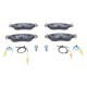 Set placute frana fata ATE cu suruburi etrier, pentru CITROEN C5 I, C5 II 1.8 03.01-01.08, inaltime 50.9 mm, latime 148.8 mm, grosime 17.2 mm