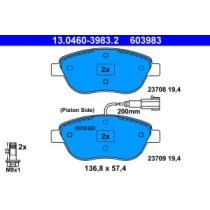 Set placute frana,frana disc ATE