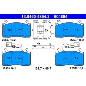 Set placute frana,frana disc ATE