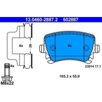 Set placute frana,frana disc ATE