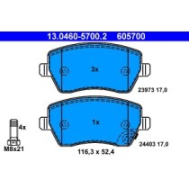 Set placute frana,frana disc ATE