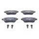 Set placute frana fata ATE cu suruburi de ghidare etrier frana pentru DACIA DUSTER, OPEL AGILA, SUZUKI SPLASH, SWIFT III 1.0-1.6