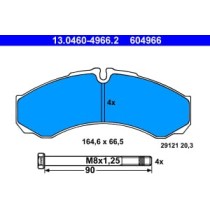 Set placute frana,frana disc ATE