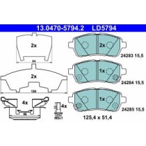 Set placute frana,frana disc ATE