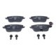 Set placute frana fata ATE cu suruburi etrier SEAT CORDOBA, IBIZA III, SKODA FABIA I, FABIA II, ROOMSTER dimensiuni 62.0mm x 131.4mm x 18.8mm