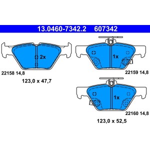 Set placute frana,frana disc ATE