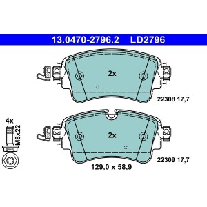 Set placute frana,frana disc ATE