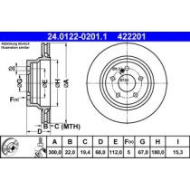 Disc frana ATE