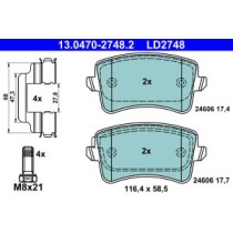 Set placute frana,frana disc ATE