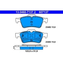 Set placute frana,frana disc ATE