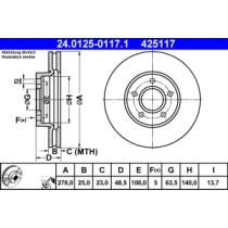 Disc frana ATE