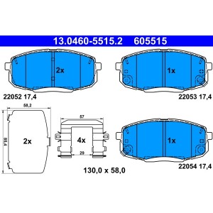 Set placute frana,frana disc ATE