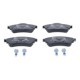 Set placute frana fata ATE pentru CITROEN C4 II, DS4 1.2/1.4/1.6D 11.09, dimensiuni: 53.0 mm inaltime, 129.0 mm latime, 18.6 mm grosime