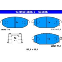 Set placute frana,frana disc ATE