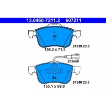 Set placute frana,frana disc ATE