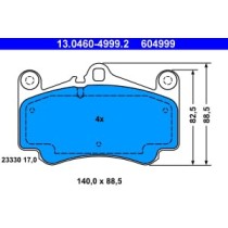 Set placute frana,frana disc ATE