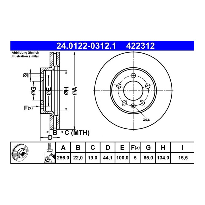 Disc frana ATE