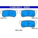 Set placute frana spate ATE pentru CHEVROLET CAMARO, CORVETTE, DAEWOO REXTON, SSANGYONG ACTYON I, II, KYRON, REXTON 2.0D-5.7