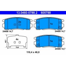 Set placute frana,frana disc ATE