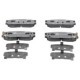 Set placute frana spate ATE cu tampon de amortizare pentru CHEVROLET CAPTIVA, EQUINOX, HYUNDAI TERRACAN, OPEL ANTARA A, KADETT A 1.0-3.5