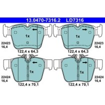 Set placute frana,frana disc ATE