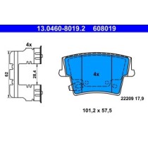 Set placute frana,frana disc ATE