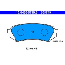 Set placute frana,frana disc ATE