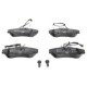 Set placute frana fata ATE pentru CITROEN BERLINGO, BERLINGO/MINIVAN, XSARA, PEUGEOT 306, dimensiuni 56.2mm x 129.9mm x 19.0mm