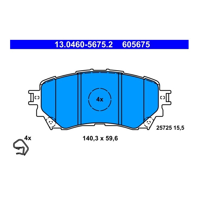 Set placute frana,frana disc ATE