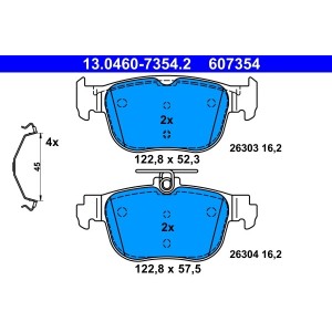 Set placute frana,frana disc ATE