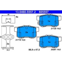 Set placute frana,frana disc ATE