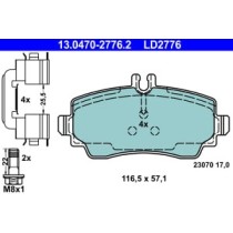 Set placute frana,frana disc ATE