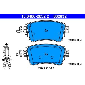 Set placute frana,frana disc ATE