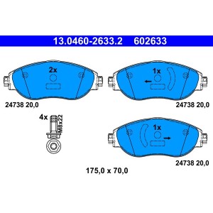 Set placute frana,frana disc ATE