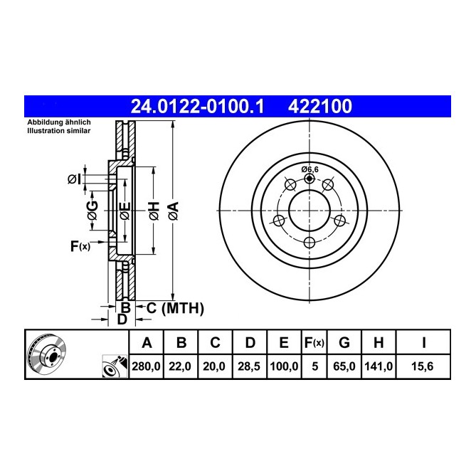 Disc frana ATE