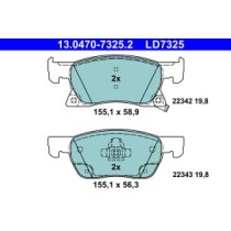 Set placute frana,frana disc ATE