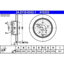 Disc frana ATE