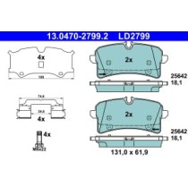 Set placute frana,frana disc ATE