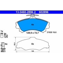 Set placute frana,frana disc ATE