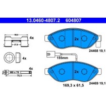 Set placute frana,frana disc ATE