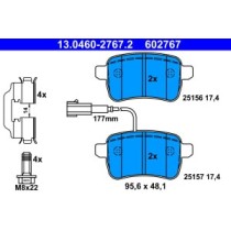 Set placute frana,frana disc ATE