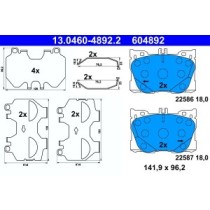 Set placute frana,frana disc ATE