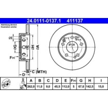 Disc frana ATE