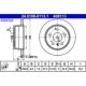 Disc frana ATE Spate Dreapta/Stanga MERCEDES A (W169), B SPORTS TOURER (W245) 1.5-Electric 09.04-06.12 258.0 mm 164.0 mm 57.3 mm