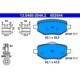 Set placute frana Spate ATE cu suplimente si suruburi de ghidare etrier, compatibile DS 3, CITROEN C4 III, OPEL CORSA F