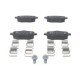 Set placute frana Spate ATE cu suplimente si suruburi de ghidare etrier, compatibile DS 3, CITROEN C4 III, OPEL CORSA F